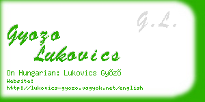 gyozo lukovics business card